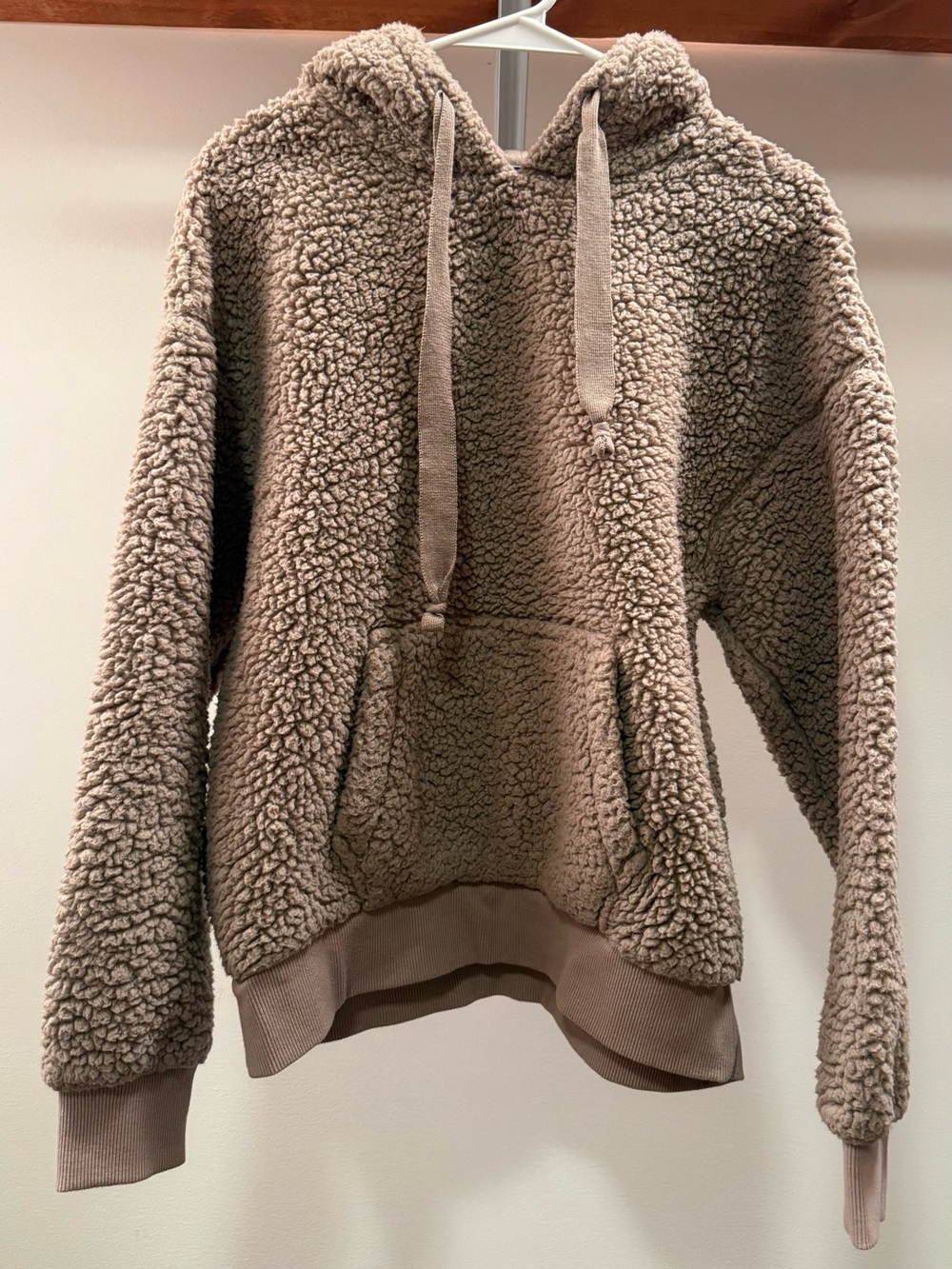 Love Tree Taupe Sherpa Hoodie